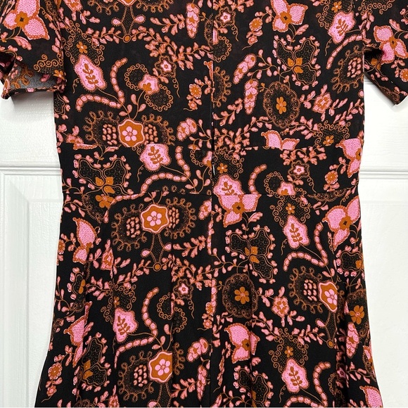 A.L.C Emile 100% silk floral dress 4 - Picture 16 of 16